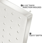 Azar Displays 771620-WHT Plastic Pegboard for Wall Organization - Garage Tool Organizer Wall Mount (Pack of 2) - 1-Sided Dura