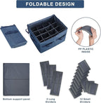 Moteph Shoe Organizer Closet Storage Solution with Clear Cover & Adjustable Dividers for Shoes, Handbags, Blankets, Linen, Cl