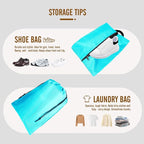 8 Set Compression Packing Cubes for Travel, Expandable Luggage Organizer with Shoe Bag & Laundry Bag - Lightweight Suitcase &