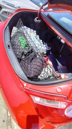 Rear Trunk Organizer Cargo Net for Toyota Solara 2004-2008 - Envelope Style Cargo Net for Coupe - Premium Mesh Car Trunk