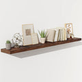 Fun Memories 72 Inch Floating Shelves for Wall, Fireplace Mantel Shelf with Invisible Heavy Duty Bracket, 8 Inch Deep Storage