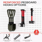 69PCS 2/4/6 Inch Extra Thick Pegboard Hooks, Heavy Duty Peg Board Organizer Accessories, Peg Board Tool Hangers Fit for 1/4" 