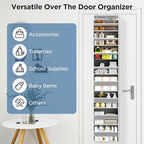 Mefirt Over The Door Organizer, 8 Shelf Door Hanging Organizers with 8 Large Capacity Pockets, Back of Door Organizer Storage