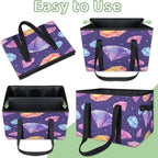 Reusable Grocery Bag, Foldable Large Shopping Tote Bag for Groceries Kitchen Picnic Car Trunk