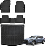 Auxko All Weather Floor Mats Cargo Mat Fit for 2026 2025 2024 2023 2022 Toyota Corolla Cross AWD(Not Fit Hybrid) TPE Liners Accessories All Season Guard Odorless Anti-Slip