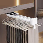 Pull-Out Clothes Rail,Extendable Pull Out Storage Closet Rod, Bearing 40kg Pull-Out Clothes Rail, Aluminum Alloy Retractable 