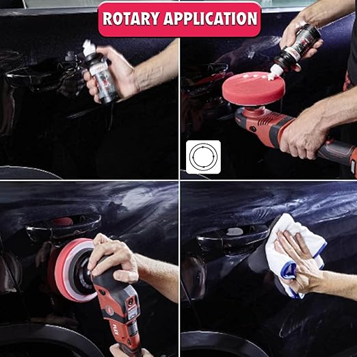 SONAX CutMax Cutting Compound | High-Abrasive Paint Correction Polish for P1500 Grit Sanding Marks | Silicone-Free, Dust-Free, and Odorless | Long Buffing Cycle for Severe Weathered Paint | 24650 | 5L