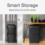 Pendaflex Portable File Box, Letter Size, 14.25" x 9.25" x 11", Black