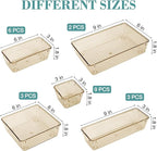 StorMiracle 23 PCS Drawer Organizer Set, 5 Varied Size Bathroom and kitchen Drawer cabinet organizer Trays, Clear Storage Bin