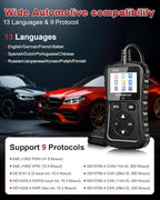 OBD2 Scanner Car Code Reader Support Voltage Test Plug and Play Fixd Car CAN Diagnostic Scan Tool Read and Clear Engine Error