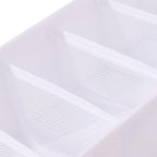 Qozary 3 Pack Sock Underwear Drawer Organizer Dividers, Collapsible Cabinet Closet Storage Boxes for Clothes, Socks, Lingerie