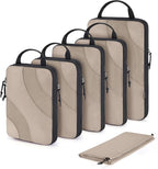 BAGSMART Compression Packing Cubes, 6 Set/4 Set/2 Set Travel Packing Cubes for Carry on Suitcases, Compression Suitcase Organ
