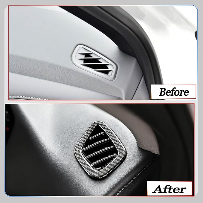 Dashboard Air Vent Cover, for kia k4 2024 2025 2026,Sport Interior Trim Accessories - Carbon Fiber.