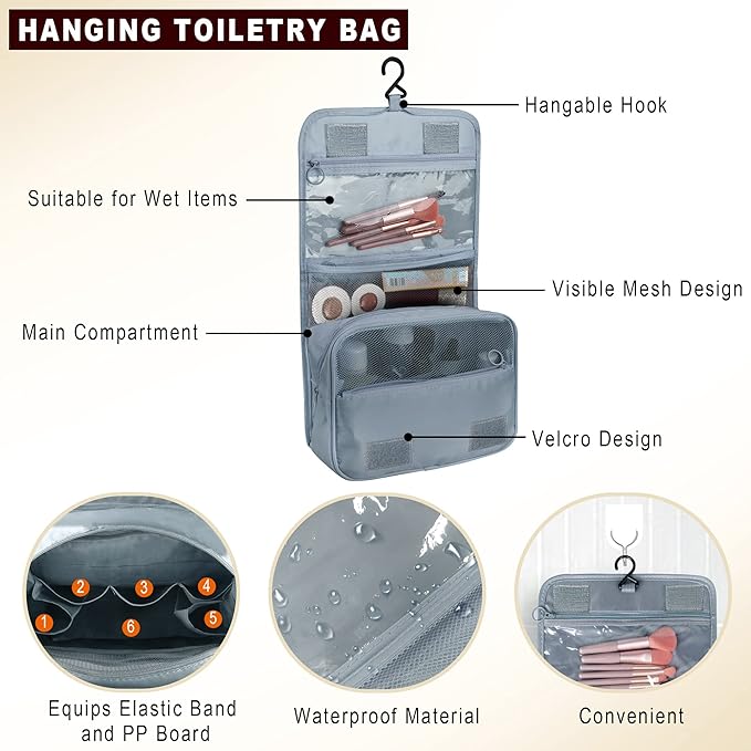 Packing Cubes, 8 Pcs Travel Packing Organizers for Suitcases, Large Capacity Travel Luggage Organizers Set includes 8 Storage