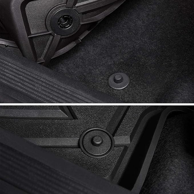 LASFIT Floor Mats for Ford Explorer 2020-2026 7 Passenger TPE All Weather Protector Anti-Slip Floor Liners, 2026 2025 2024 2023 2022 2021 2020 Explorer 7 Seats Accessories, 1st& 2nd& 3rd Row, Black