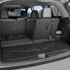 Cargo Mat Backrest Mat for 2016-2022 Honda Pilot 8 Passengers (No Elite Models), All Weather TPE Car Liner Car Mat for 2022 Honda Pilot Accessories