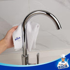 MR.SIGA Microfiber Cleaning Cloth, All-Purpose Microfiber Towels, Streak Free Cleaning Rags, Pack of 12, White, Size 32 x 32 