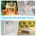 4 Pcs Medicine Cabinet Shelves 13.75 Inch Acrylic Replacement Organizer for Bathroom Living Room Wall Mounted Shelves for Kit