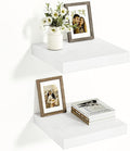 Vivelove White Floating Shelves Over Toilet 12 Inches Deep, 12x12 Floating Shelves for Wall with Invisible Brackets, Room She
