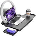 Wide Large Car Steering Wheel Tray, Car Mobile Desk, Cup Holder Tray, Laptop Table Tray, Made of eco-Friendly ABS, for Eat,Lunch,Working,Relaxing in Mid-Size Full-Size Sedan/SUV Pickup Truck