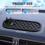 Multifunction Car Anti-Slip Mat, 2025 New Car Anti Slip Mat Phone Holder with Temporary Parking Number, Rotatable Anti Skid C