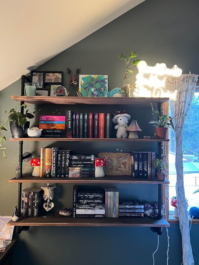 Pipe Shelves Industrial Pipe Shelving Shelves Real Wood Industrial Floating Pipe Shelves with Wood Planks 36 inch Wall Shelve