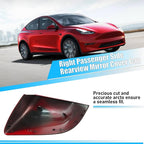 Jaronx Compatible with Tesla Model Y Side Mirror Cover Replacement 2020 2021 2022 2023 2024, Right Passenger Side Door Wing Red Rearview Mirror Cover Cap for Tesla Model Y Accessories