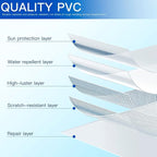 30 Inch Clear PVC Luggage Cover, Waterproof Suitcase Protector with Tag Pocket, Reusable Dustproof Travel Cover for 30” Check