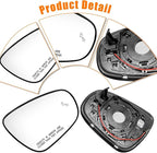 Heated & Blind Spot Right Passenger Side Mirror Glass Compatible with Lexus ES300h ES350 2013-2018,IS250 IS350 2015-2020,LS350 2013-2017,GS350 2013-2020,CT200h 2011-2017,RC300 RC350 2015-2019
