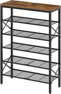 YATINEY 6-Tier Shoe Rack, Shoe Storage Organizer for Closet, Free Standing Shoe Organizer with Metal Mesh Shelves, 24 Pairs o
