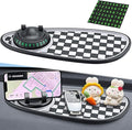 Multifunction Car Anti-Slip Mat, Car Anti Slip Mat Phone Holder, 3-in-1 Rotating Dashboard Mat: Phone Holder + Temporary Park