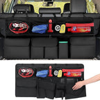 Car Trunk Organizer, Upgraded Version Expand Space Hanging Trunk Organizer with Adjustable Straps, Collapsible Waterproof Suv T