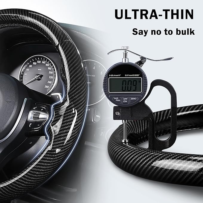 Steering Wheel Cover for BMW X3(2014-2017) X5(2014-2018) 3 Series(2012-2019) 5 Series(2014-2016) 328i 320i 330i 325i 528i 535i 530i 540i M3 2 4 6 Series X4 X6 M2 M4 M5 M6 Accessories (Glossy Black)