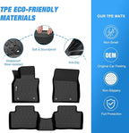 Nilight TPE Floor Mats for Mazda 3 (FWD Only) 2019 2020 2021 2022 2023 2024 2025 2026, All Weather Custom Fit Heavy Duty Floor Liners