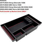 JOJOMARK Center Console Organizer Tray fits for 2019-2022 GMC Sierra/Chevy Silverado 1500 Accessories, 2020-2021 2022 2023 Silverado/Sierra 2500 HD/3500 HD