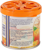Auto Dynasty My Shaldan Japanese Room/Car Limonene Gel Natural Air Freshener Cans, Orange Scent, 80g