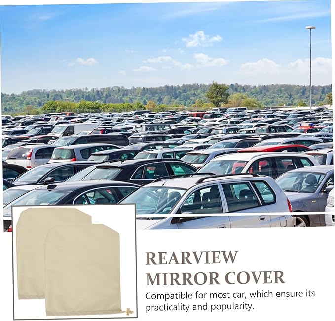 Alipis 4pairs Rearview Mirror Covers Windproof and Snowproof for Cars, Fit Material for Weather