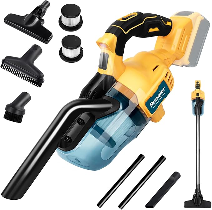 Cordless Vacuum for DeWalt 20V Battery, 5 in 1 Handheld Electric Vacuum Cleaner with 400W Powerful Motor, 46 CFM Portable Han