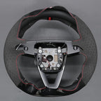 MEWANT DIY Stitching Steering Wheel Cover Wrap for Tesla Model 3 Highland 2023-2025/Model Y 2025 Highland for Tesla Model 3/Model Y Accessories(3D Style)