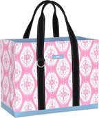 SCOUT Original Deano Tote Large - Durable Lightweight Open Top Beach, Pool & Lake Bag, Inside Zip Pocket, Folds Flat
