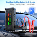 AVAPOW TJ18 5000A Battery Jump Starter Portable with 4 HD Display PD 18W Fast Charging12V Jump Box Car Battery Jump Starter