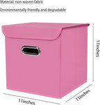 Closet Organizers Fabric Storage Bins With Lids Collapsible Cube Storage Organizer Basket With Handles,Storage Boxes for Clot