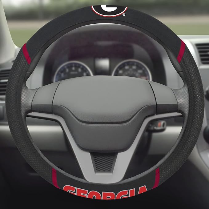 FANMATS NCAA Unisex-Adult Embroidered Steering Wheel Cover