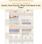 2 Pack Over The Door Organizer 6 Tiers, Extra Large Behind Door Storage of 12 Compartments, 80 lbs Weight Capacity Hanging St