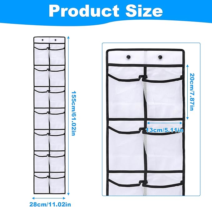 CTTZCKJ Over The Door Organizer For Cruise Ships|Magnetic Door Organizers with 14-Pocket for Cruise Ship|61"x11"|Cruise Over 