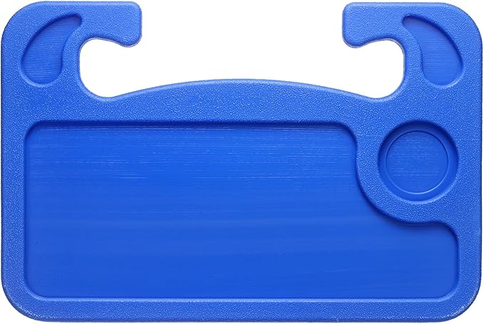 HARFINGTON 2 in 1 Car Steering Wheel Tray Car Food Trays Auto Steering Wheel Under Table Desk for Eating Food Drink Laptop Writing Work, Blue
