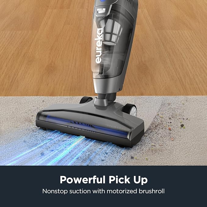 Eureka Corded Stick Vacuum Cleaner for Home Pet Hair, Lightweight Stick Vacuum Cleaner with Powerful Suction for Carpet Tile 