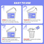 CLEVAST Moisture Absorber Boxes 6 Pack, 10 Oz Dehumidifier for Closet & Bathroom, Humidity Absorber for Wardrobe, Bedroom, RV