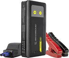 Scosche PBJ2000 Portable Car Battery Jump Starter, 12V Jump Box, 2000A Battery Booster, Jumper Cables Kit for Car (8.0L Gasoline/7.0L Diesel Engines) 30W Fast Charge Power Pack & Charger w/LED Light