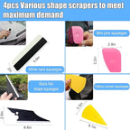 Car Window Tint Application Tools Kit, Car Vinyl Wrap Tool Window Tint Squeegees Set with with Spray Bottle Scraper Knife, Glass Protective Film Installing Tool for Automotive & Home (14PCS)